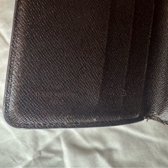 VTG Louis Vuitton Damier Ebene Compact Zippy Bifold Wallet Unisex - Picture 9 of 14